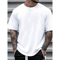 With Brand Logo 100% Cotton Summer Men Loose T-Shirts Casual Breathable Short Sleeves Fashion Outdoor High Street Top