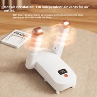 USB Shoe Dryer & Deodorizer - Adjustable Mechanical Footwear Warmer For Home, Gym, And Travel (White/Yellow/Black)