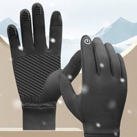Autumn winter warm electric car bike riding sports non slip full finger touch screen running gloves
