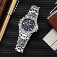 Men's Watches Waterproof Watch Men Parrot Grenade Men's Watch Screw Light Luxury Rhinestone Replica Calendar Luminous Men's Watch