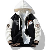 Clothing spring autumn Hong Kong style baseball jacket casual tops handsome trendy loose coat handsome leisure