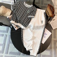 Summer Loose Thin Short sleeved Two piece Suits Age Reduction