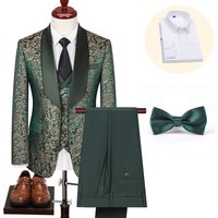 Clothing Suit Three Piece Suit Korean Style Trendy Fashion Matching Printed Suit Dress