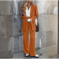 Clothing Autumn Winter Fashionable Professional Set Trendy Top Bottom Outfit Professional Workwear