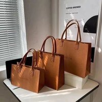 Letter Felt Tote Bag Little Book Same Shoulder Handbag