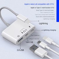 Mobile phone adapter multi-head adapter u disk memory card converter suitable Type-c docking station