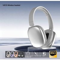 Wireless Bluetooth Headphones Over Ear Lightweight Comfort 50 Hour Playtime Hi Fi Stereo Sound Built Mic Foldable Design Travel