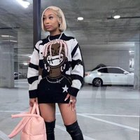 Clothing Street Loose Pullover Sweater Personalized Casual Round Neck Jacket Autumn Underwear Sweater