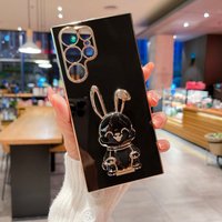 Funda Samsung Galaxy S23 S22 S21 S 22 23 Ultra Plus S20 FE S20FE S22Ultra S23Ultra Case Luxury Plating Holder Phone Cover