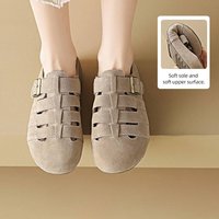 Cameido These Are Casual Slippers Suitable Wearing Outdoors Fashionable Slippers Flat Sole Closed toe Design.