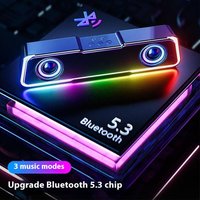 Portable Bluetooth Speaker With LED Lights - Dual Mode (USB/Wireless), Compact Design For PC, Laptop & Home Use, Rich Bass & Clear Sound