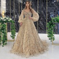 Dresses Long Sleeve V Neck Dress Zipper Solid Sequins Party Dress Vestidos Formal Floor Length Sexy Stamp