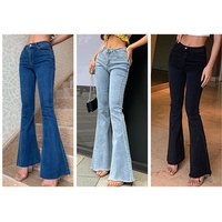 Clothing skinny flared jeans sexy hip lifting jeans models