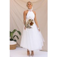 Cross border 2025 spring summer halter neck mesh high collar dress INS leisure vacation dress