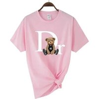 Summer Casual Cotton T-Shirt For Men Short-Sleeved Letter Print Trendy Couple Top For Men And Women