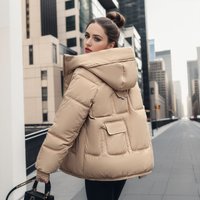 fashion loose thick warm girlfriends casual coat cotton padded jacket