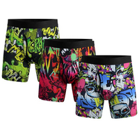 Men's Boxer Briefs With Side Opening - Extra Long Leg Cotton Underwear In EU/US Sizes Breathable & Comfortable Daily Underwear For Men