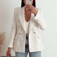 Women's Double-breasted Urban Casual Suit Jacket