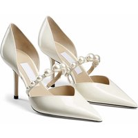 JC Pearl High Heels Stiletto French Socialite Style Niche Design Hollow High end Shoes