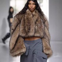 Clothing Mink Fur Short Coat Retro Niche Autumn Winter Design Two Way Plush Jacket