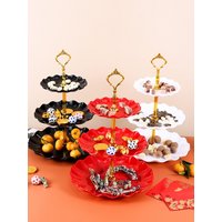 Nordic Dim sum plate luxury multi-layer fruit plate living room fructose plate