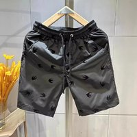 Men's Clothing Full Print Quick Drying Ice Silk Shorts Swallow Loose Casual Free Ironing Beach Pants