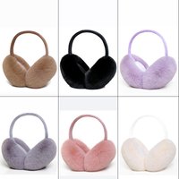 Soft Fleece Ear Muffs For Men & Women - Winter Warm Ear Warmers, Foldable & Portable, Outdoor Cold Protection, Unisex Design, Multiple Colors