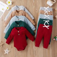 clothing Autumn winter two piece long sleeve jumpsuit trousers base