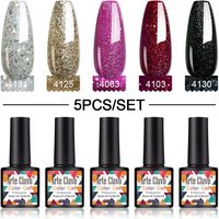 Arte Clavo 5pcs 8ML Gel Nail Polish Kit Semi Permanent Varnish Kit Nail Art Set For Gel Varnishes Manicure Nail Tools Sets