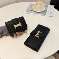 Handheld Wallet Long Large Capacity Multiple Card Slots Simple Short Style High end Fashion