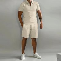 Clothing Polo Shirt Casual Loose Short Sleeved Shorts Sports Suit
