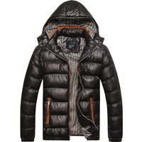 Casual Cotton padded Coat Thick Detachable Cap Jacket