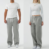 Double Waist Sports Pants Fashionable Loose Hip Hop Wide Leg Sports Casual Pants Couple Style