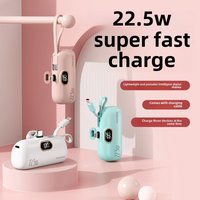 Cross border wholesale 22.5W fast charging capsule power bank mini compact portable pocket mobile power supply gift printing