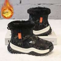Winter Snow Boots Fleece Lining High Top Insulated Warm Shoes
