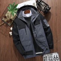 Spring Autumn Thin Hooded Hardshell Single Layer Mountain Jacket Large