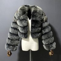 Women's Winter Fashionable Faux Fox Fur Short Coat For Commute And Parties