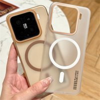 Wireless Charge Phone Case 15 13 Pro Translucent Frosted Barcode Cases Xiaomi Mi 14 Ultra Cover