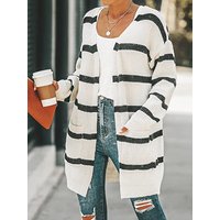 knitted cardigan sweater casual solid coat large sweater coat