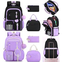Cross border Model Elementary Backpack Spine Protection Lightweight Large Capacity Cute Double Shoulder Bag