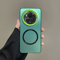 @ laser colors Phone Case Honor Magic 5 Pro Lite 6 Magnetic Magsafe Wireless Charge Shockproof Cellphone Cover Чехол