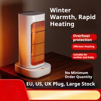 1300W PTC Ceramic Space Heater 60° Oscillation Compact Tower Design Overheat & Tip Over Protection EU US UK Plug Options
