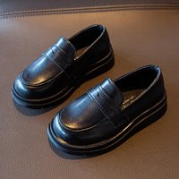 Leather 2025 Spring Autumn Fashionable Princs British Style Retro Single