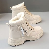 Hot-Selling Snow For Women 2025 New Winter Fleece-Lined Thickened Martin Boots Waterproof Non-Slip Northeast Warm Large