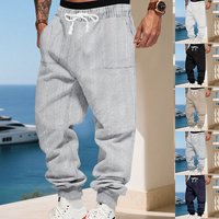 Clothing Loose Sports Jogging Casual Jacquard Sweatpants Winter Casual Jogger Pants Elastic Cuffs Loose Fit Comfortable Athletic Trousers