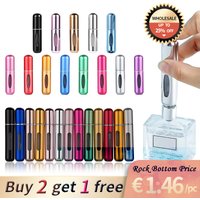 5ml Mini Portable Bottom Pump Refillable Perfume Refillable Spray Bottle Empty Cosmetic Container Atomizer Bottle Travel