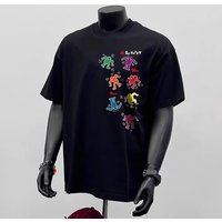 Clothing Casual Animal Shrimp Round Neck Printed T Shirt Short Sleeve