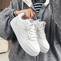 Men's Casual Sneakers Breathable Round Toe White Shoes For Summer And Fall Fashion Lightweight Comfortable Walking Shoes Men's Shoes For Autumn