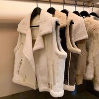Women’s Fleece-Lined Puffer Vest – Zip-Up Collar & Plush Sherpa Trim (Trendy Layering Essential For Fall/Winter)