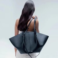 Tote Bag Smooth Leather Work Bag For Women Trendy Top Handle Bag Luxury Hobo Handbag With Adjustable Strap